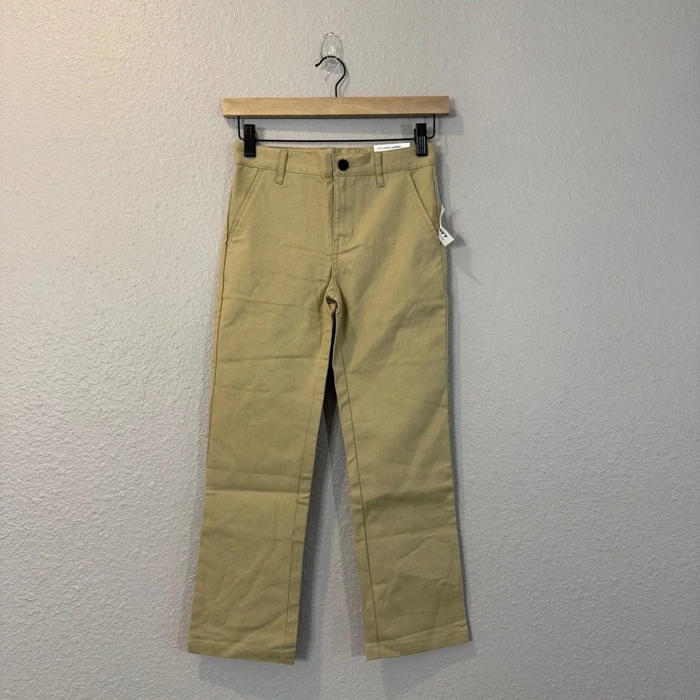 Lot of 2 Old Navy Boy's Size 8 NWT Tan Chino Pants & Blue Straight Leg Jeans